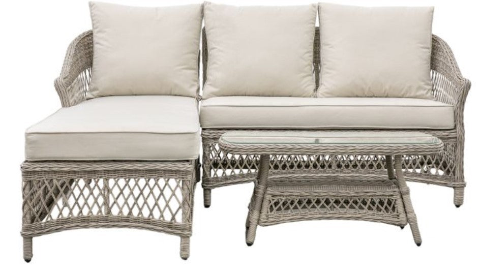 Menton Rattan Chaise Set
