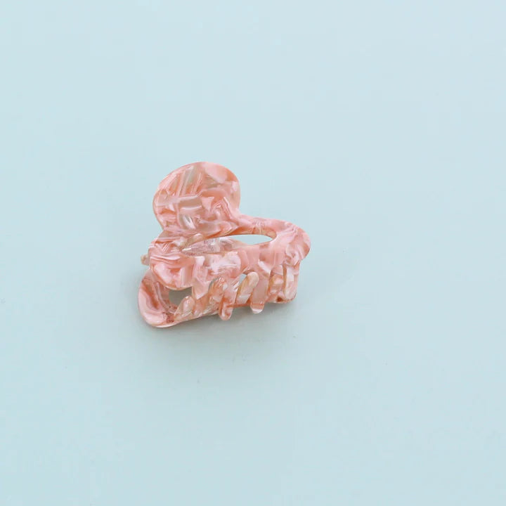 Marble Small Claw Clip -Blush