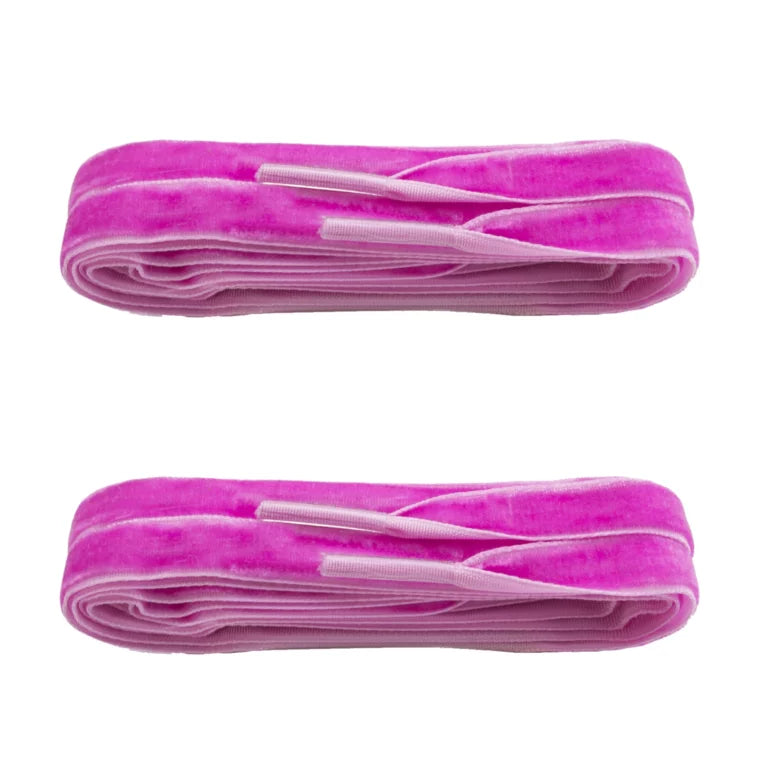 Luxury Shoe Laces - Pink Velvet