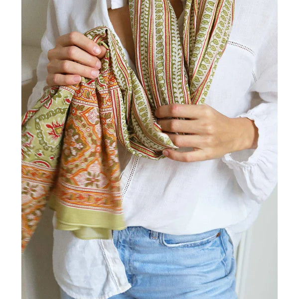 Delhi Block Printed Scarf,