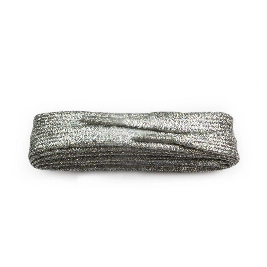 Luxury Shoe Laces - Glitter Silver