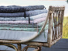 Large Mattress Cushion - Grey Stripe - Aurina Ltd