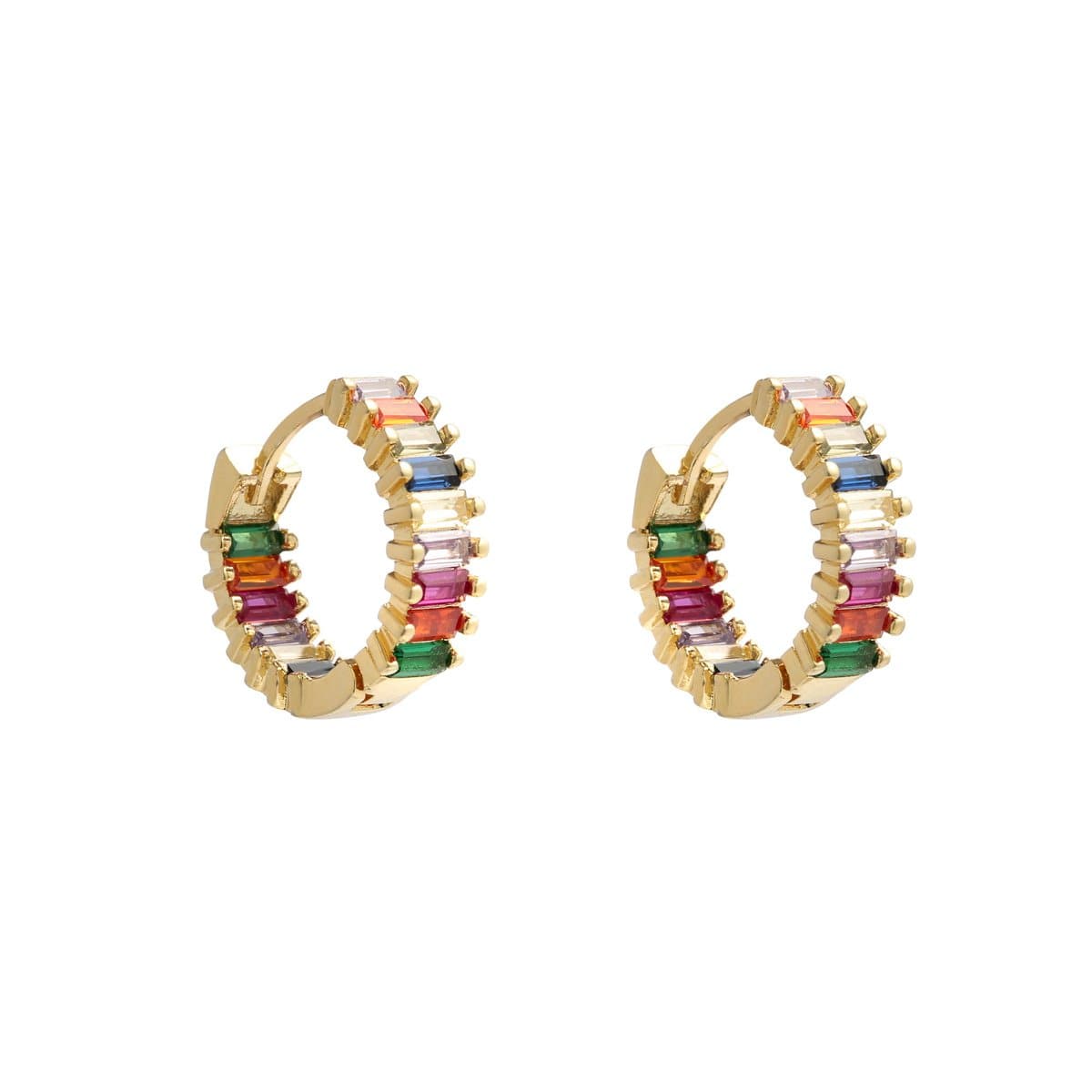 Rainbow Small Hoop Earring - Aurina Ltd
