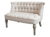 Vintage French Style Upholstered Love Seat - Aurina Ltd