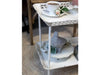 Lace Edged Double Tray Table - Aurina Ltd