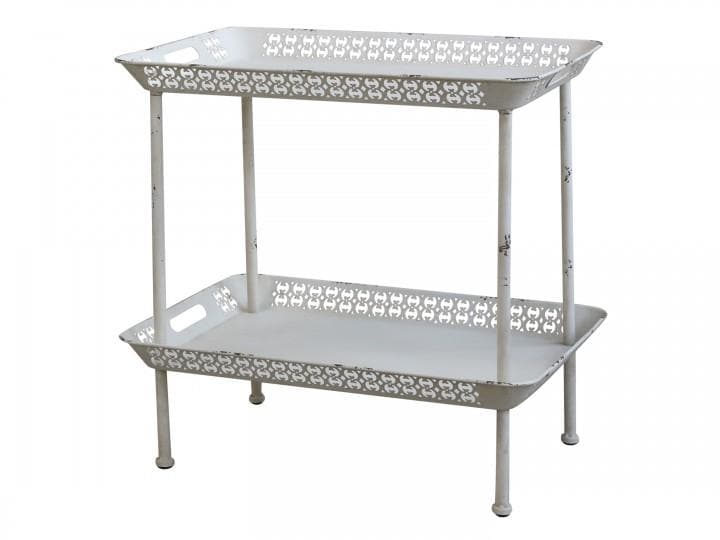 Lace Edged Double Tray Table - Aurina Ltd