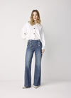 Flared Printed Sailor Jeans - Aurina Ltd