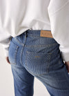 Flared Printed Sailor Jeans - Aurina Ltd