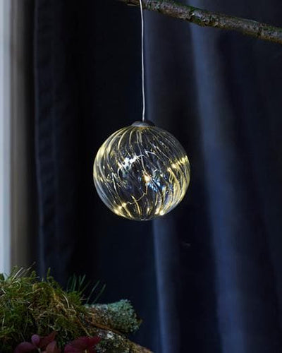 Glass Ball with LED Lights - Small - Aurina Ltd