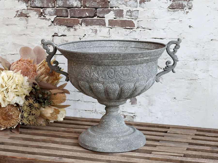 Detailed Footed Urn - Aurina Ltd