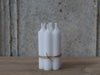 White Short Dinner Candle - Aurina Ltd