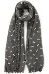 Foiled Pineapple Print Scarf - Aurina Ltd