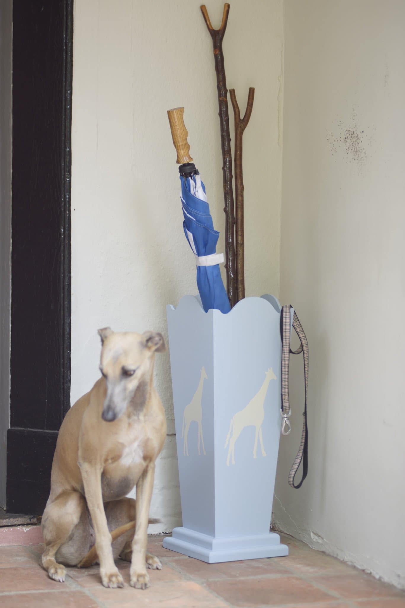 Hand Painted Umbrella Stand - Aurina Ltd