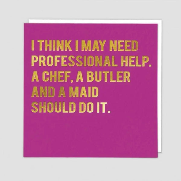 Professional Help Card - Aurina Pop UP Ltd