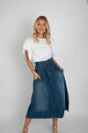 Overy Staithe Denim Skirt - Aurina Ltd