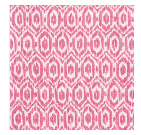 Paper Napkin - Fuschia Amala Ikat - Aurina Ltd