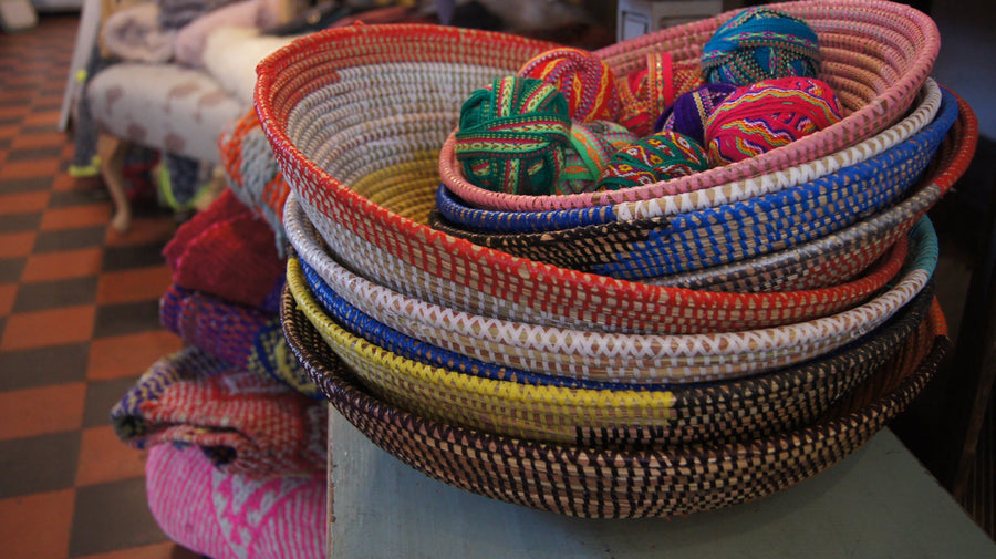 Small African Woven Baskets - Aurina Ltd