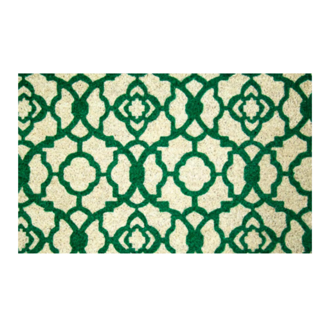 Green Trellis Door Mat - Aurina Ltd