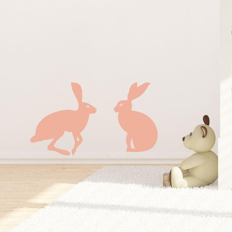 Hetty Hare Wall Sticker - Aurina Ltd