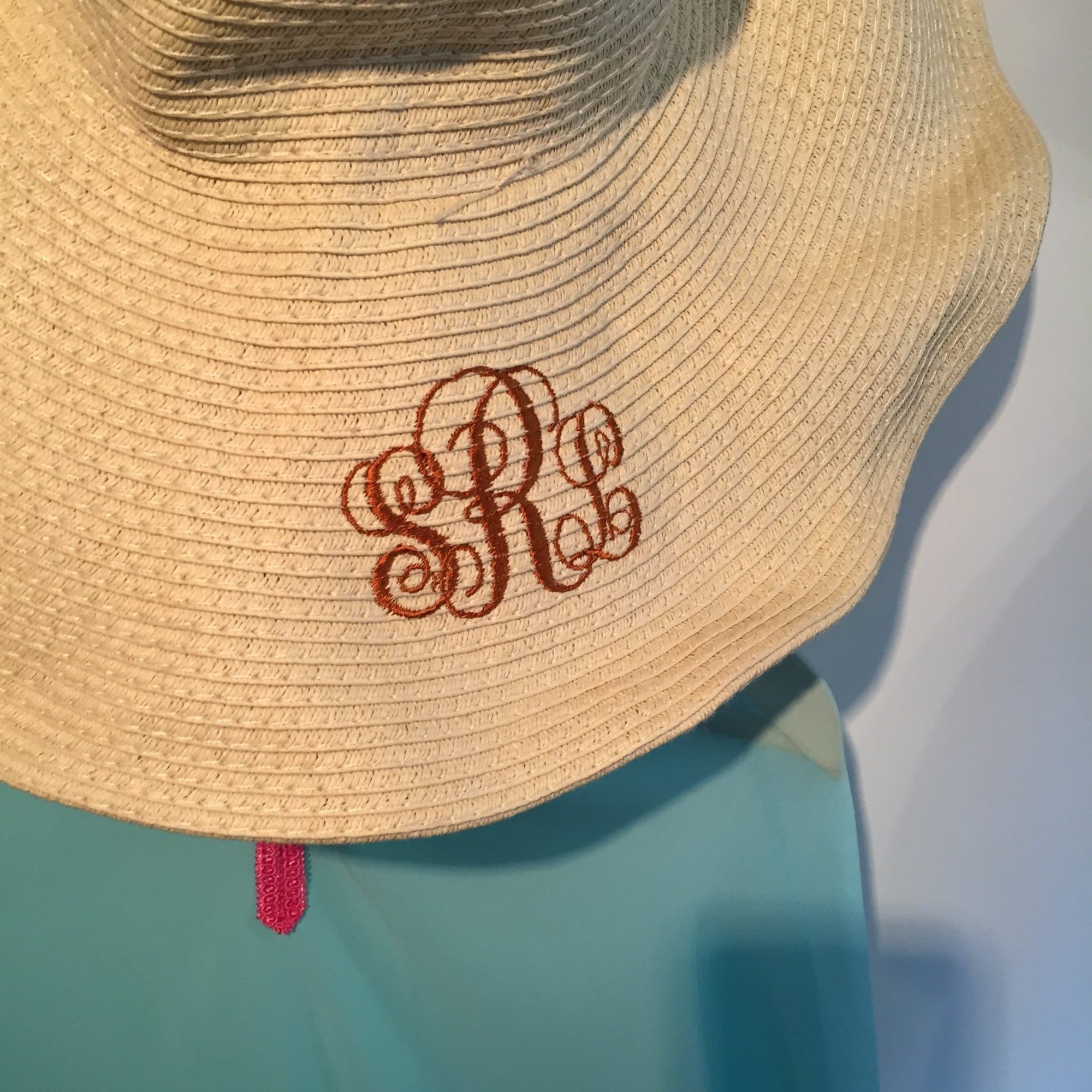 Pink Monogrammed Hat - Aurina Ltd