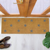 Extra Long Patio Door Mat - Grey Star - Aurina Ltd