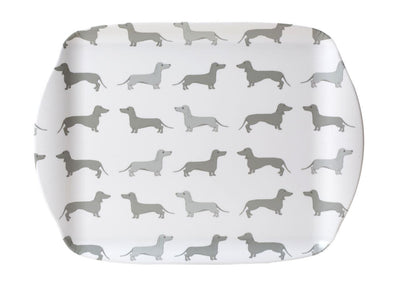 Dachsie Large Melamine Tray - Aurina Ltd