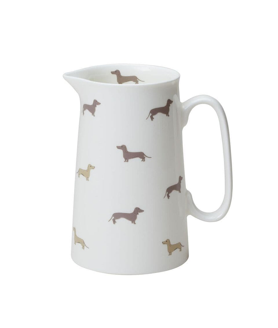Dachsie Medium Bone China Jug - Aurina Ltd