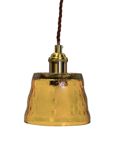 Antique Brass Pendant Light - Small