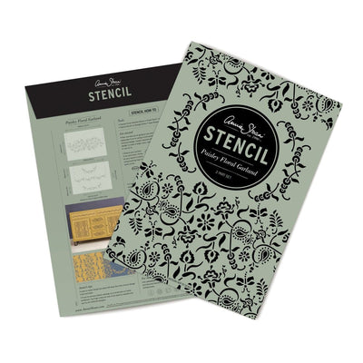 Annie Sloan Paisley Floral Garland Stencil - Aurina Ltd