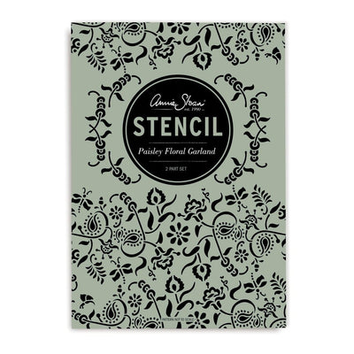 Annie Sloan Paisley Floral Garland Stencil - Aurina Ltd