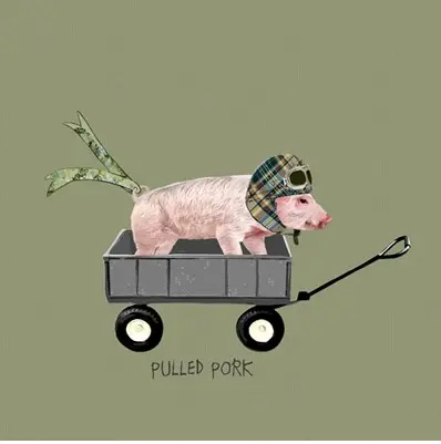 Pulled Pork Card - Aurina Ltd