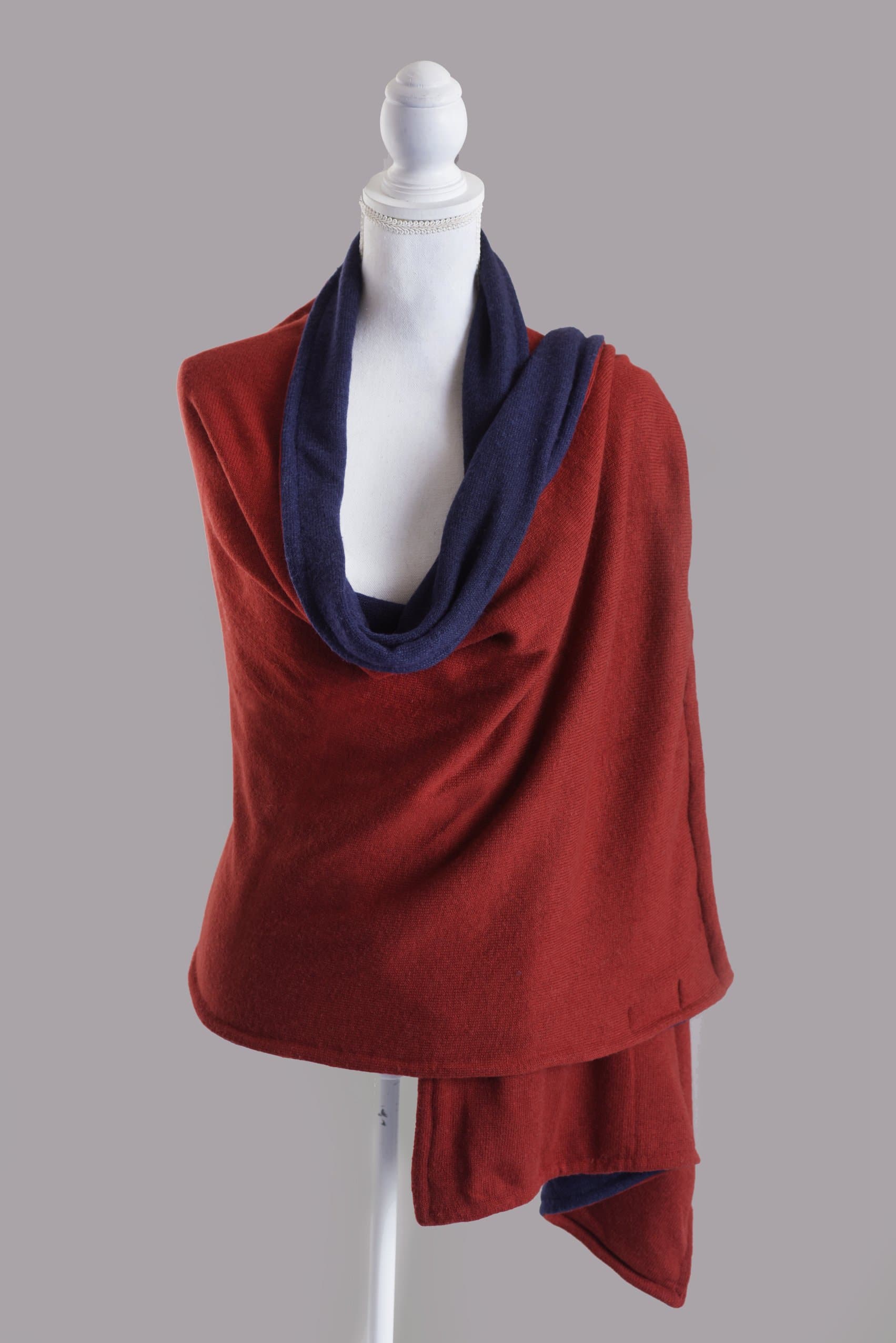 Reversible Cashmere Wrap - Aurina Ltd