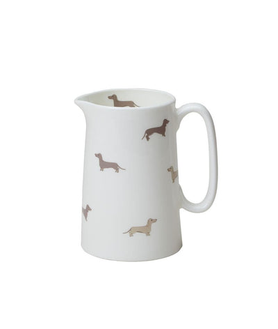 Dachsie Small Bone China Jug - Aurina Ltd