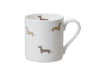 Dachsie Small Bone China Mug - Aurina Ltd