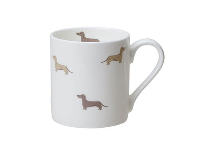 Dachsie Small Bone China Mug - Aurina Ltd