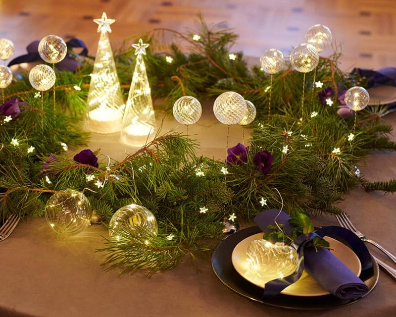 Glass Ball with LED Lights - Small - Aurina Ltd