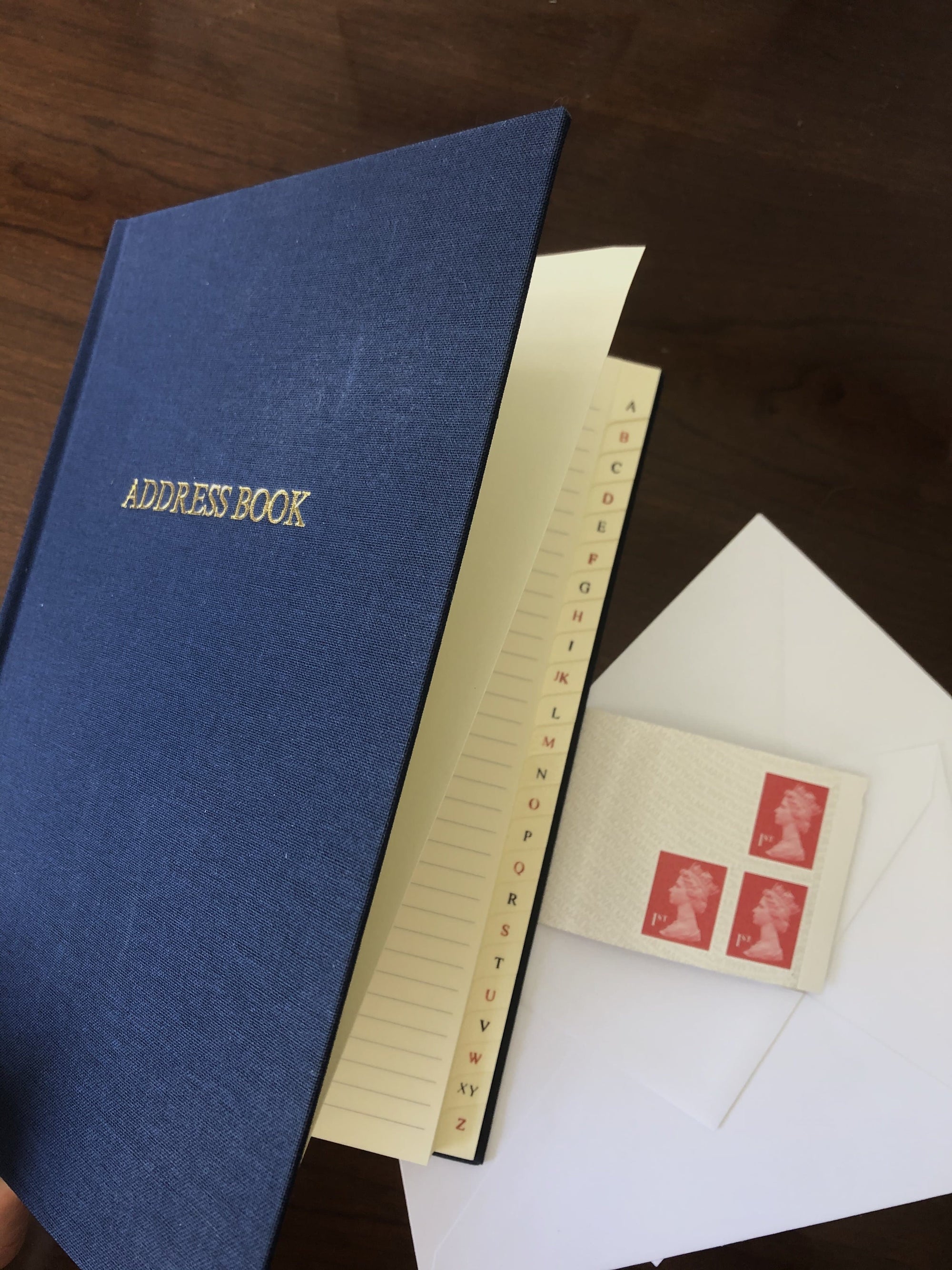 Vibrant Buckram Address Book - Aurina Ltd