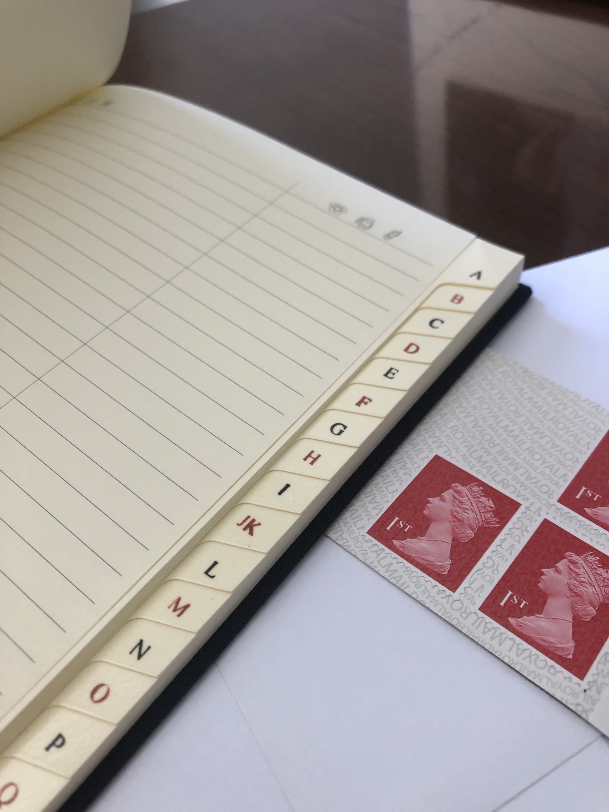 Vibrant Buckram Address Book - Aurina Ltd