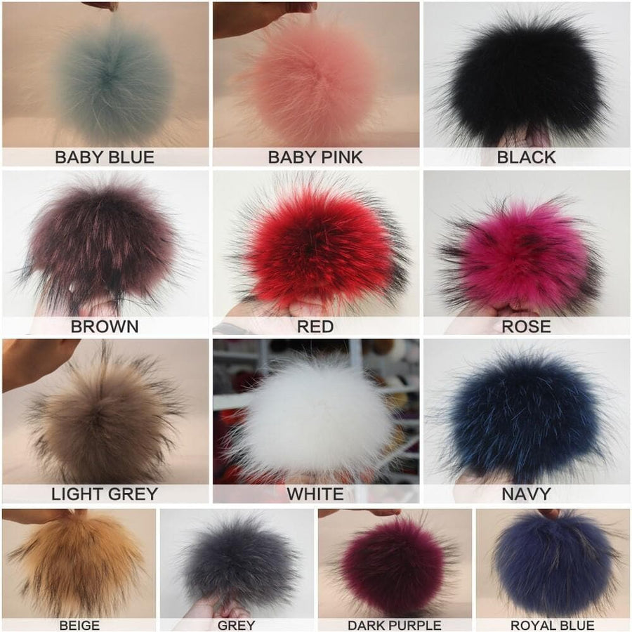 Fur Pom Pom Keyrings - Aurina Ltd