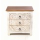Pink City 3 Drawer Side Table