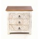 Pink City 3 Drawer Side Table