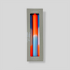 Dip Dye Neon Coral Playa Dinner Candle