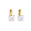 4 Claw Princess Cut Earring Clear - Aurina Ltd