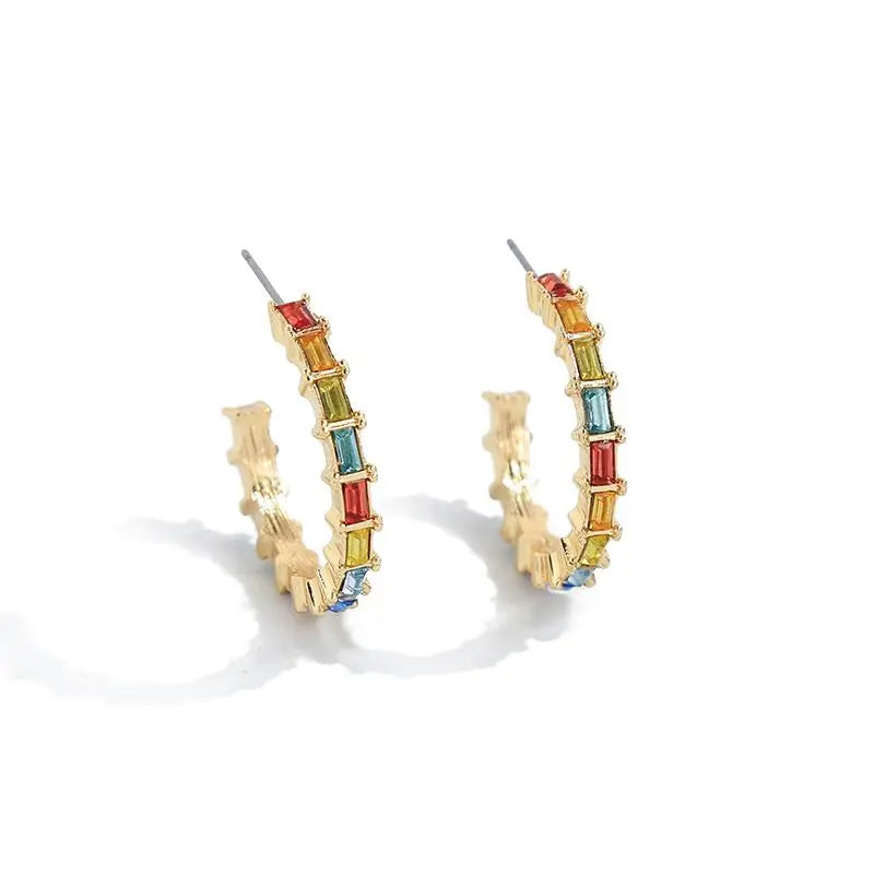Skinny Rainbow Hoop - Aurina Ltd