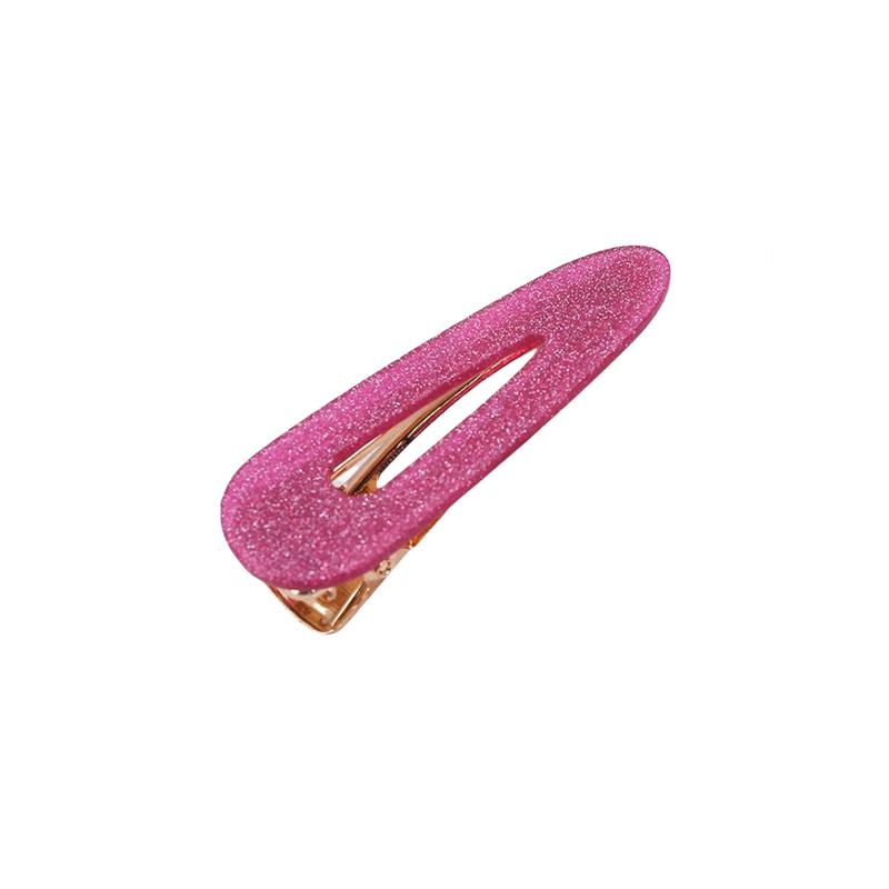 Large Resin Hair Clip Glitter Pink - Aurina Ltd