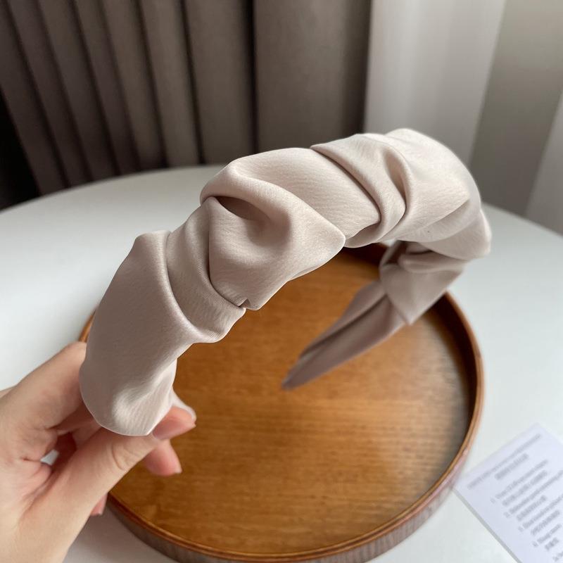 Ruched Satin Headband Aurina Ltd