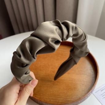 Ruched Satin Headband Aurina Ltd