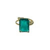 Jade Adjustable Faceted Ring - Aurina Ltd
