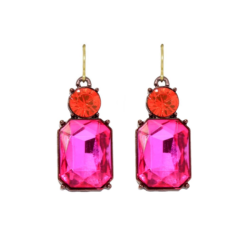 Vintage Gem Drop Earrings