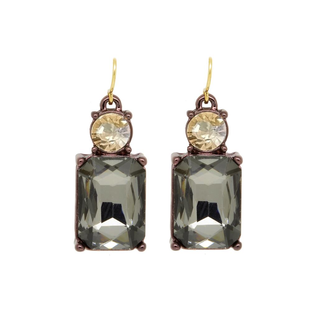 Vintage Gem Drop Earrings